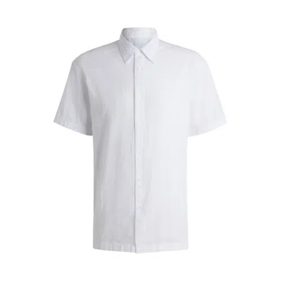 HUGO BOSS RELAXED-FIT SHIRT IN STRIPED COTTON