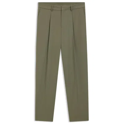 HUGO BOSS RELAXED-FIT TROUSERS IN MACHINE-WASHABLE STRETCH FABRIC