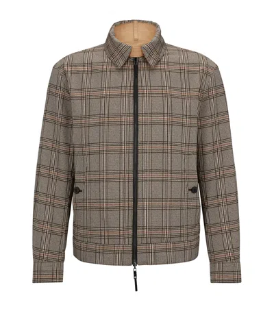 HUGO BOSS REVERSIBLE WATER-REPELLENT CHECK JACKET