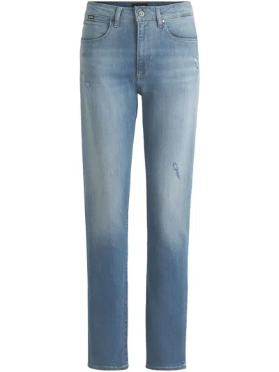 HUGO BOSS RIPPED-DETAIL JEANS