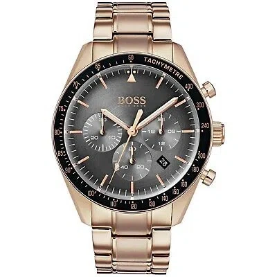 HUGO BOSS HUGO BOSS ROSE GOLD MENS CHRONOGRAPH WATCH TROPHY 1513632