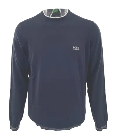 HUGO BOSS ROUND-COLLAR AND LONG-SLEEVED SWEATER