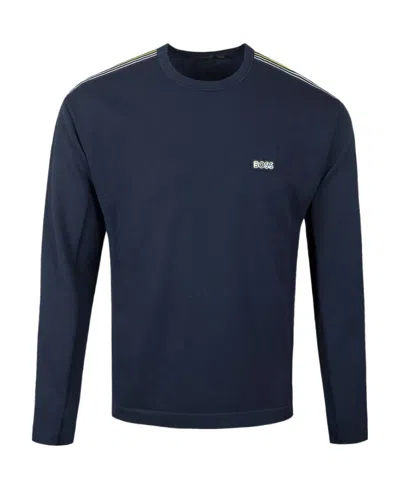 HUGO BOSS ROUND-COLLAR LONG-SLEEVE HOODIE