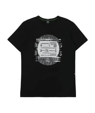 HUGO BOSS ROUND-NECKED LOGO T-SHIRT