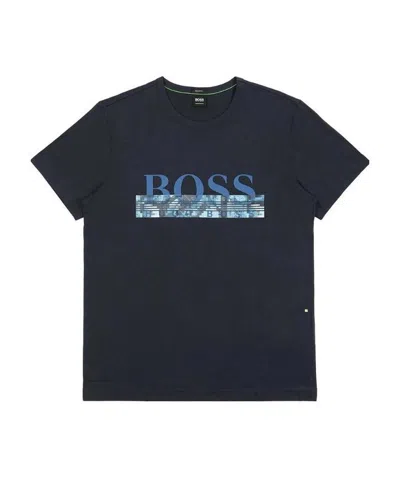 HUGO BOSS ROUND-NECKED LOGO T-SHIRT