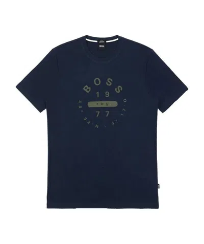 HUGO BOSS ROUND-NECKED LOGO T-SHIRT