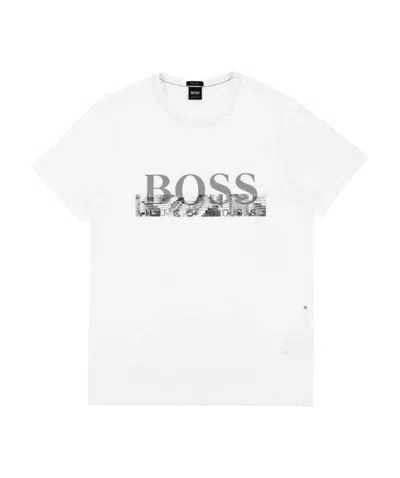 HUGO BOSS ROUND-NECKED LOGO T-SHIRT