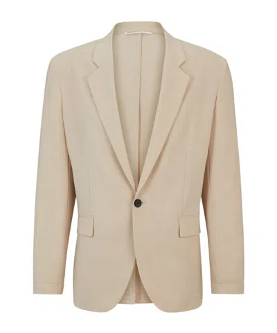 HUGO BOSS SEERSUCKER SINGLE-BREASTED BLAZER