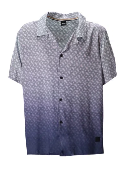 HUGO BOSS LOGO-PRINT SHIRT
