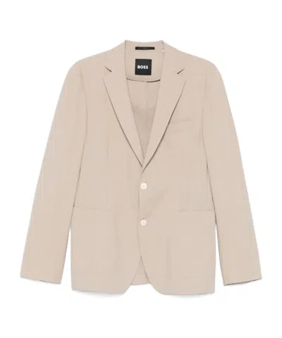 HUGO BOSS BOSS HUGO BOSS MICRO-PATTERNED STRETCH SLIM-FIT SUIT JACKET