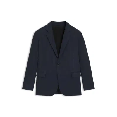 HUGO BOSS SLIM-FIT BLAZER IN TWILL-PRINT JERSEY