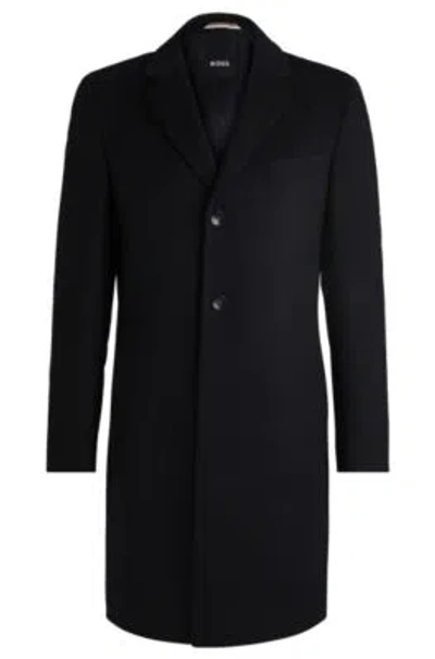 HUGO BOSS SLIM-FIT COAT IN WOOL AND CASHMERE