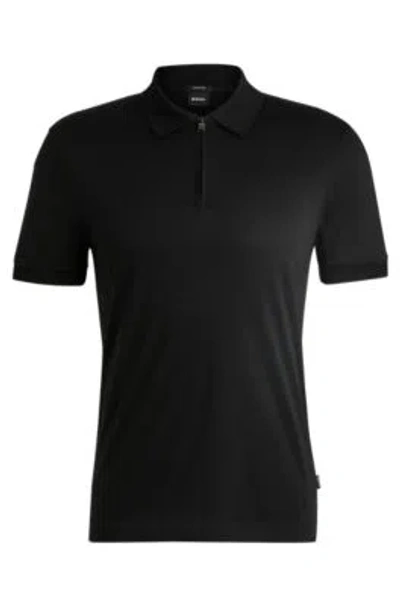 HUGO BOSS SLIM-FIT POLO SHIRT IN MERCERIZED COTTON