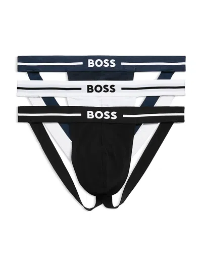 HUGO BOSS SOLID JOCKSTRAPS, PACK OF 3