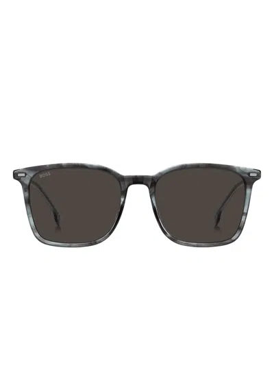 HUGO BOSS SQUARE-FRAME SUNGLASSES