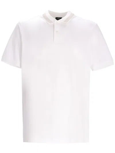 HUGO BOSS STRIPED-COLLAR POLO SHIRT