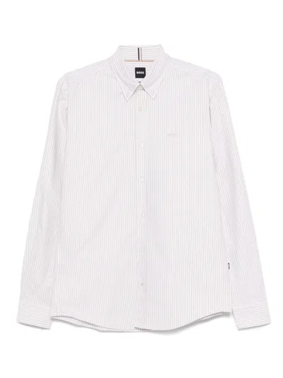HUGO BOSS STRIPED COTTON SHIRT