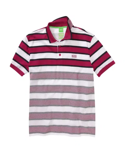 HUGO BOSS STRIPED DETAIL POLO SHIRT
