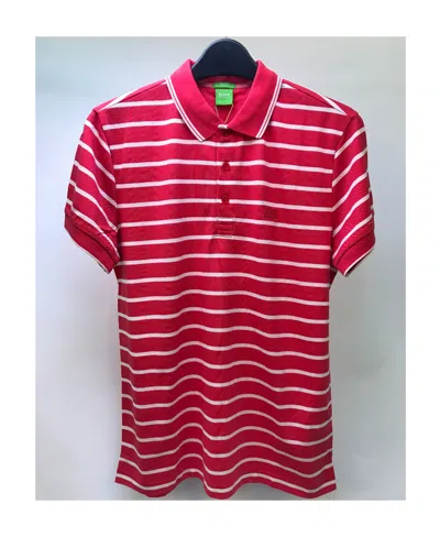 HUGO BOSS STRIPED SHORT-SLEEVED POLO SHIRT
