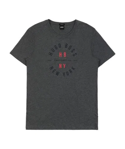 HUGO BOSS T-SHIRT WITH ROUND NECK AND SHORT SLEEVES