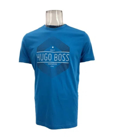 HUGO BOSS T-SHIRT WITH ROUND NECK AND SHORT SLEEVES