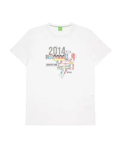 HUGO BOSS T-SHIRT WITH ROUND NECK AND SHORT SLEEVES