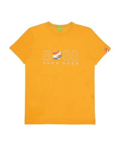 HUGO BOSS T-SHIRT WITH ROUND NECK AND SHORT SLEEVES