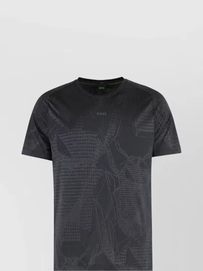 HUGO BOSS TECHNICAL FABRIC CREW NECK T-SHIRT