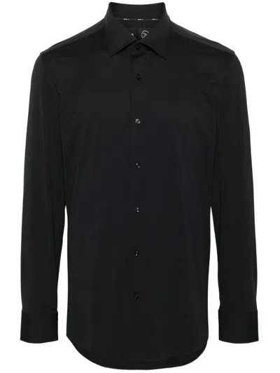 HUGO BOSS TEXTURED-FINISH SHIRT