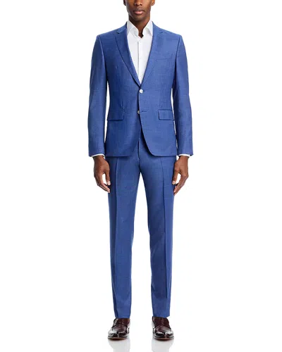HUGO BOSS H-HUGE TEXTURED SOLID SLIM FIT SUIT