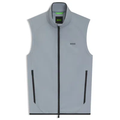 HUGO BOSS WATER-REPELLENT GOLF VEST WITH DECORATIVE REFLECTIVE DETAILS