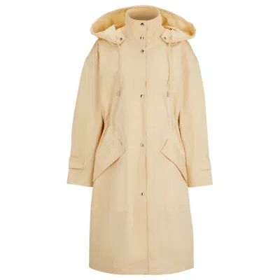HUGO BOSS WATER-REPELLENT PARKA JACKET IN COTTON TWILL