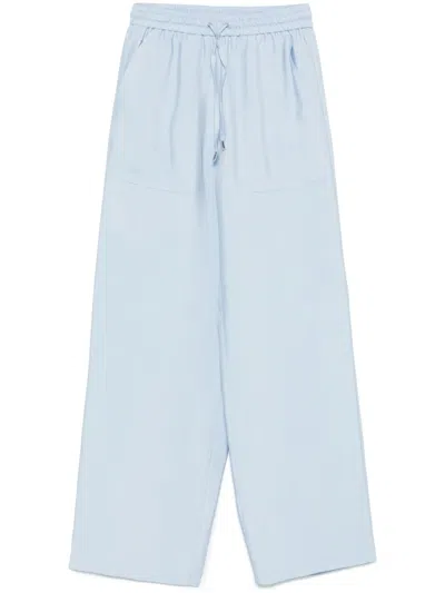 HUGO BOSS WIDE-LEG TWILL TROUSERS