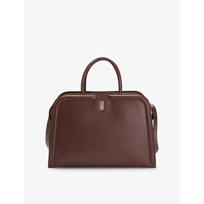 HUGO BOSS WOMENS BOSS ARIELL LEATHER TOTE BAG