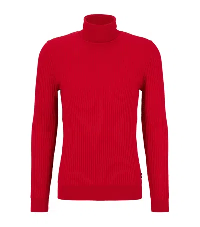 HUGO BOSS WOOL ROLLNECK SWEATER