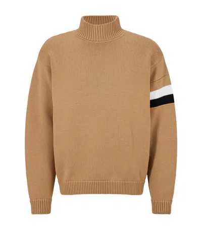 HUGO BOSS WOOL SIGNATURE STRIPE SWEATER
