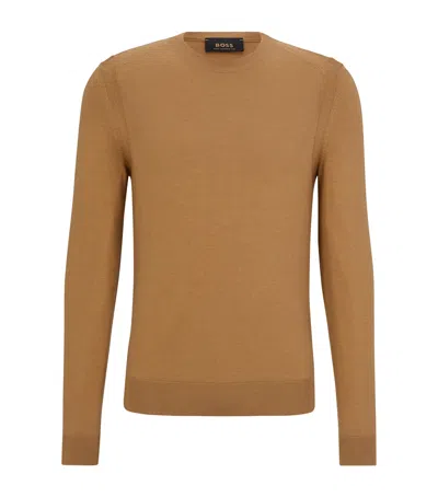 HUGO BOSS WOOL-SILK-CASHMERE SWEATER