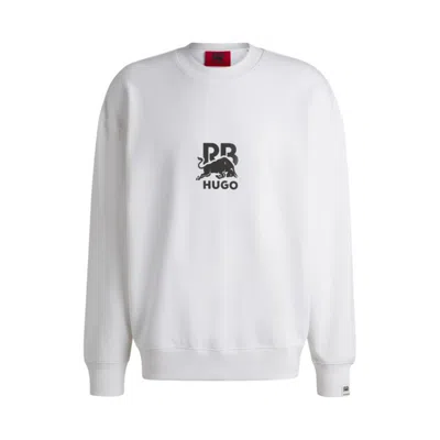 HUGO BOSS X RB COTTON-TERRY SWEATSHIRT WITH CARBON STEALTH LOGO