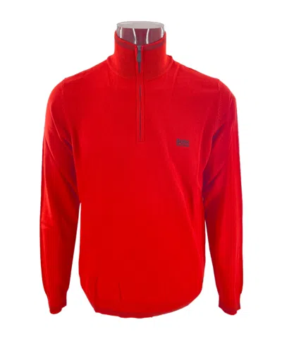 HUGO BOSS ZIPPERED LONG-SLEEVED SWEATER