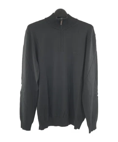 HUGO BOSS ZIPPERED LONG-SLEEVED SWEATER