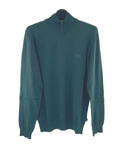 HUGO BOSS ZIPPERED LONG-SLEEVED SWEATER