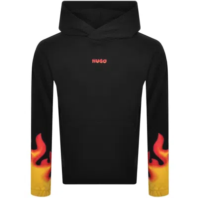 HUGO BOSS HUGO DROMA LOGO HOODIE BLACK