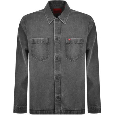 HUGO BOSS HUGO EWOVO OVERSHIRT JACKET GREY