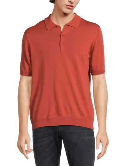 HUGO BOSS HUGO MEN'S SAN PEPPINO VIRGIN WOOL SWEATER POLO