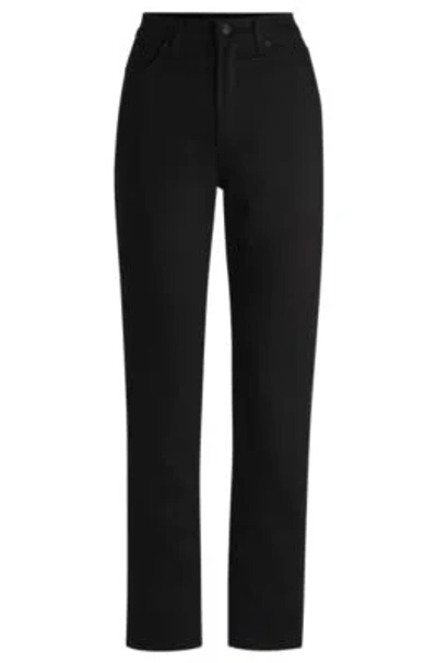 HUGO BOSS SLIM-FIT JEANS IN STAY-BLACK STRETCH DENIM