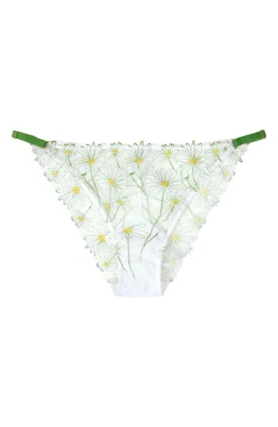 HUIT HUIT DANCE DES FLEURS EMBROIDERED LACE BIKINI
