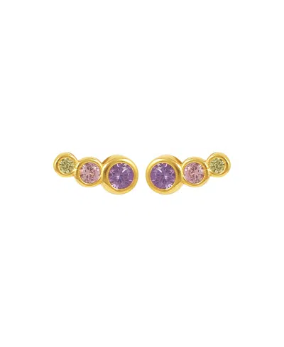 HULTQUIST COPENHAGEN LUCIAN PURPLE MULTI EARRINGS