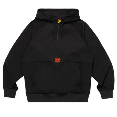 HUMAN MADE HUMAN MADE HALF ZIP HOODIE 'BLACK'