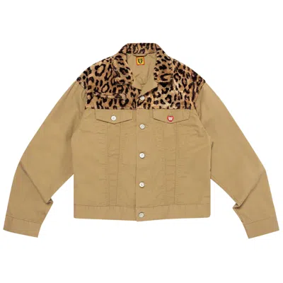 HUMAN MADE HUMAN MADE LEOPARD DENIM WORK JACKET 'BEIGE'