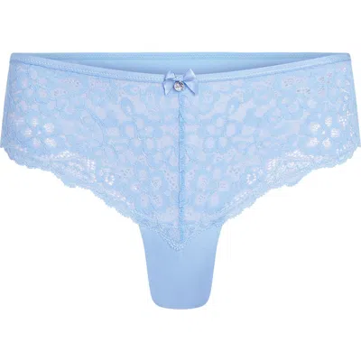 HUNKEMOLLER HUNKEMÖLLER MARINE LACE & MESH BRAZILIAN PANTIES